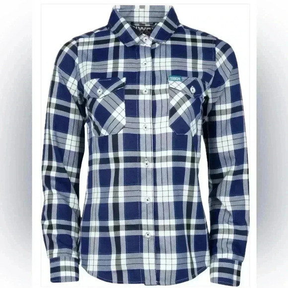 Dixxon “The Crabber” Women’s Flannel Shirt Size Medium New With Tags! - Picture 1 of 16